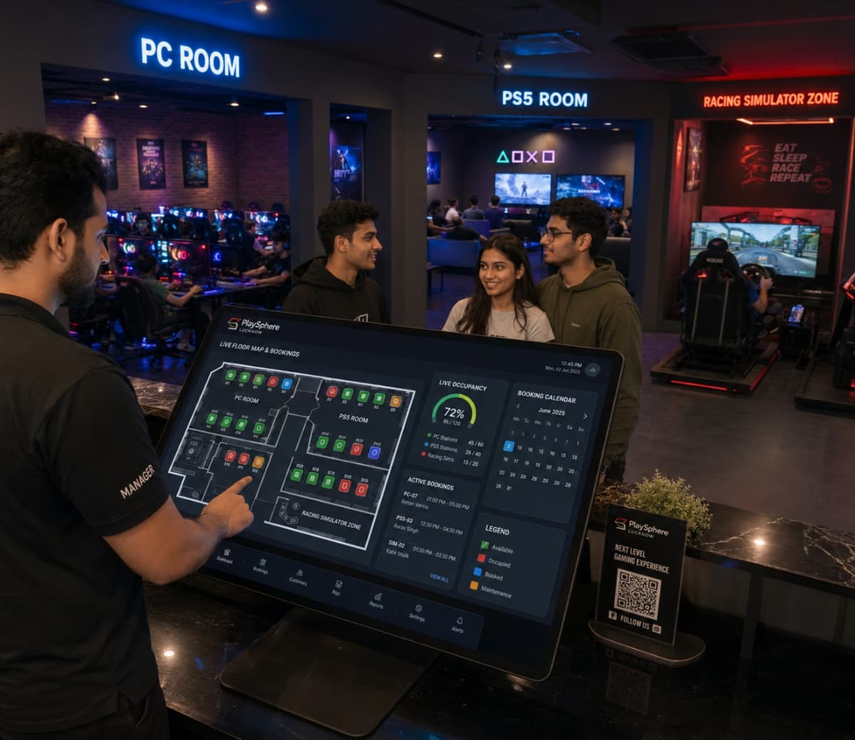 Gaming Venue Sets Up Floor Map for Smooth Rig Management